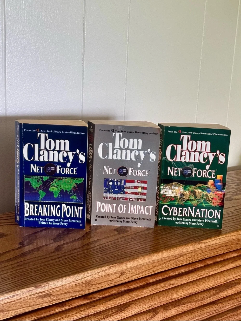 Tom Clancy Net Force Series Books 4-6 Breaking Point Point of Impact CyberNation